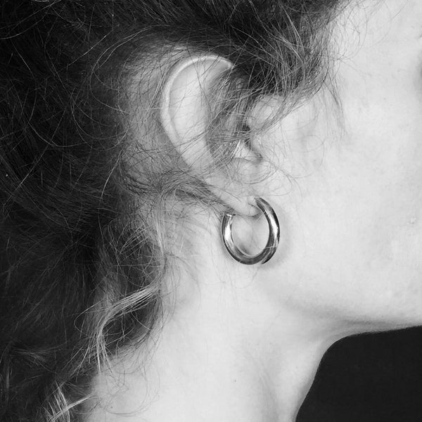 Small Everyday Hoops Silver
