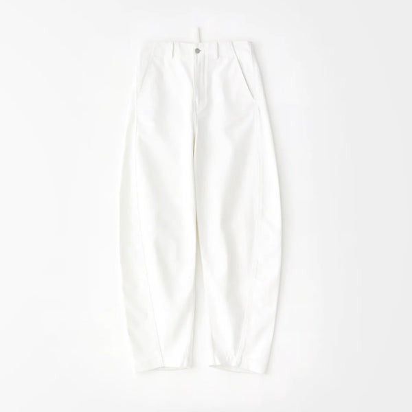 Akerman Twist Seam Pant in Optic White Denim