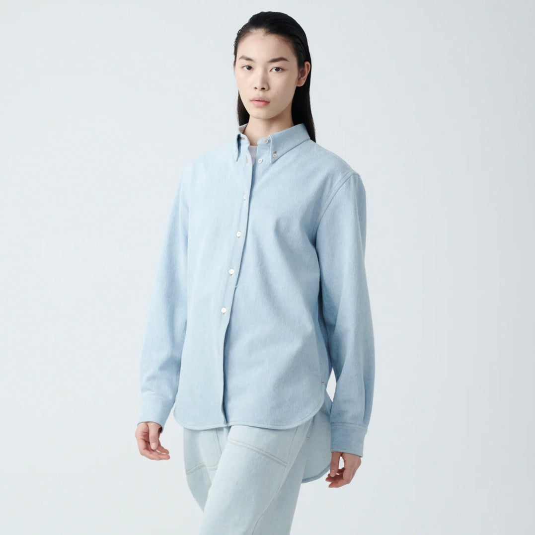 Bissett Denim Shirt in Ice Blue
