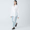 Condell Waisted Shirt in Powder Cotton Optic White