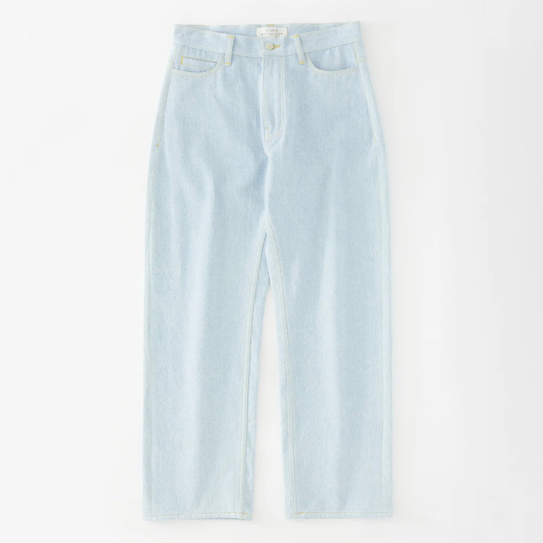 Ruthe Selvedge Denim Trousers in Ice Blue