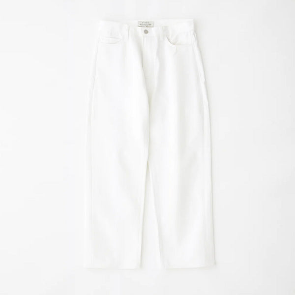 Ruthe Selvedge Denim Trousers in Optic White