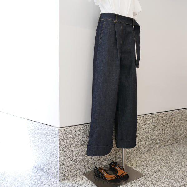 Kilo Selvedge Indigo Wide Denim Trousers