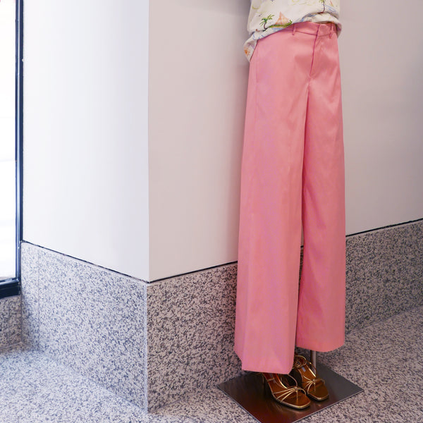 Joe Taffeta Wide Pants in Pink